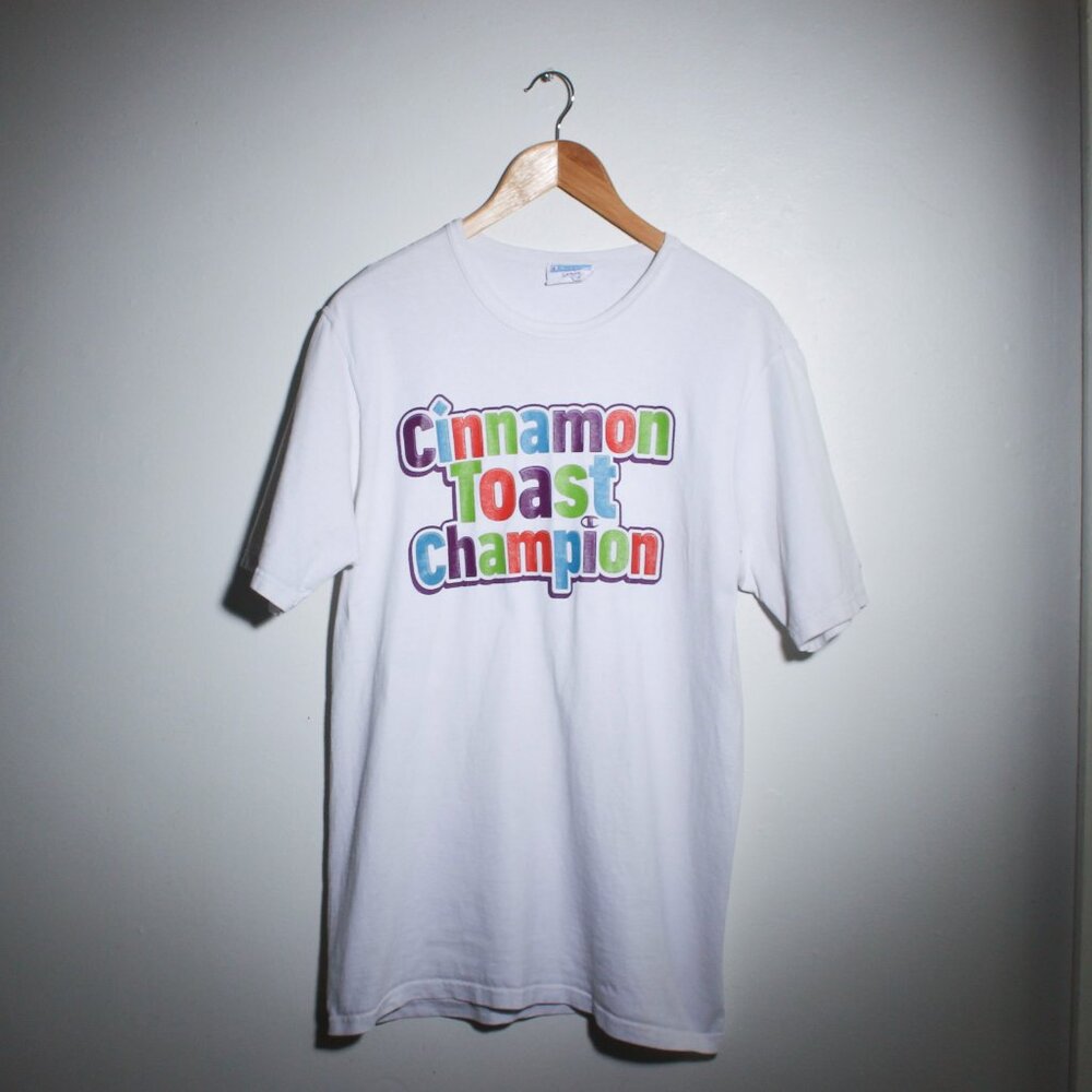 Champion x Cinnamon Toast Crunch Shirt Mens Large White